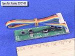 Bezel button board with switch buttons and LED’s – Includes attached ribbon cable