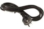 Power cord (Black) – 3-wire conductor, 18 AWG, 1.8m (6.0ft) long – Has straight (F) C5 receptacle (Argentina)