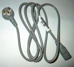 Power cord (Flint Gray) – 3-wire, 16 AWG, 2.3m (7.5ft) long – Has straight (F) C13 receptacle (for 240V in Israel)