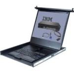 172319x Ibm Rackmount Lcd 19in Flat Panel 1u Console Kit With Multi-burner Drive 1 Computer S 19′ Lcd