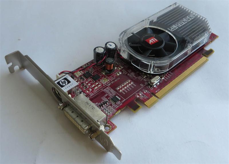 ATI Radeon X1300 PCI-Express graphics board – Video board with 256MB DDR SDRAM memory, one DVI-I digital display output, and one 4-pin (F) mini-DIN (S-video) TV output – Requires one PCI-Express slot