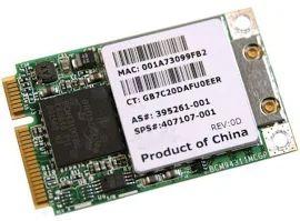 802.11 b/g/n PCI-Express wireless mini card