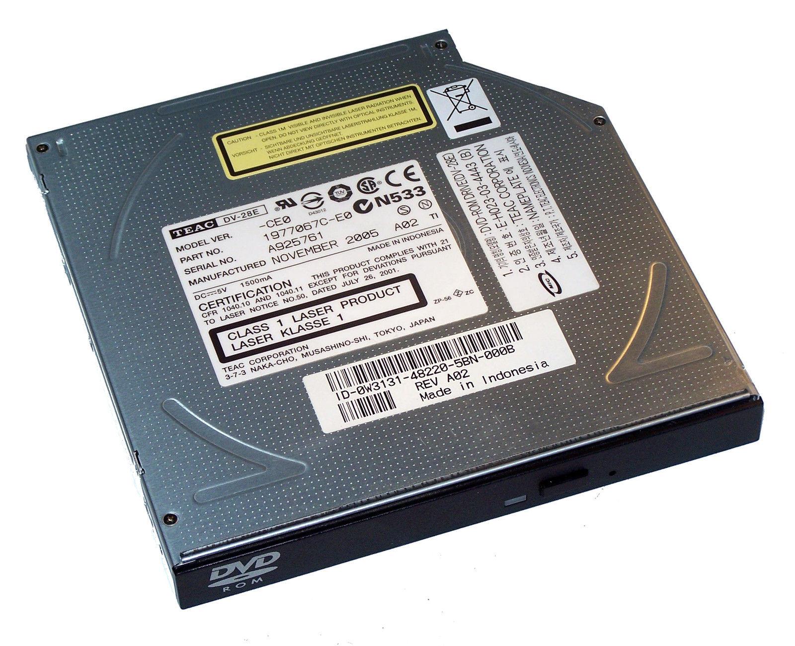 Pxfkn Dell 8x Slimline Sata Internal Dvd-rom Drive For Lattitude E Series