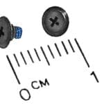 SCREW,CHAMFER,M2X1,HD4.8,SHLDR,BLK,PK/5