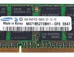 SDRAM, 4 GB, DDR3 1066, SO-DIMM