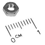 Nut, M3x2.4mm, Pkg. of 5