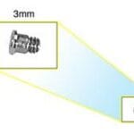 Screw, 2 x 3 mm, Cosmetic, Pkg. of 5